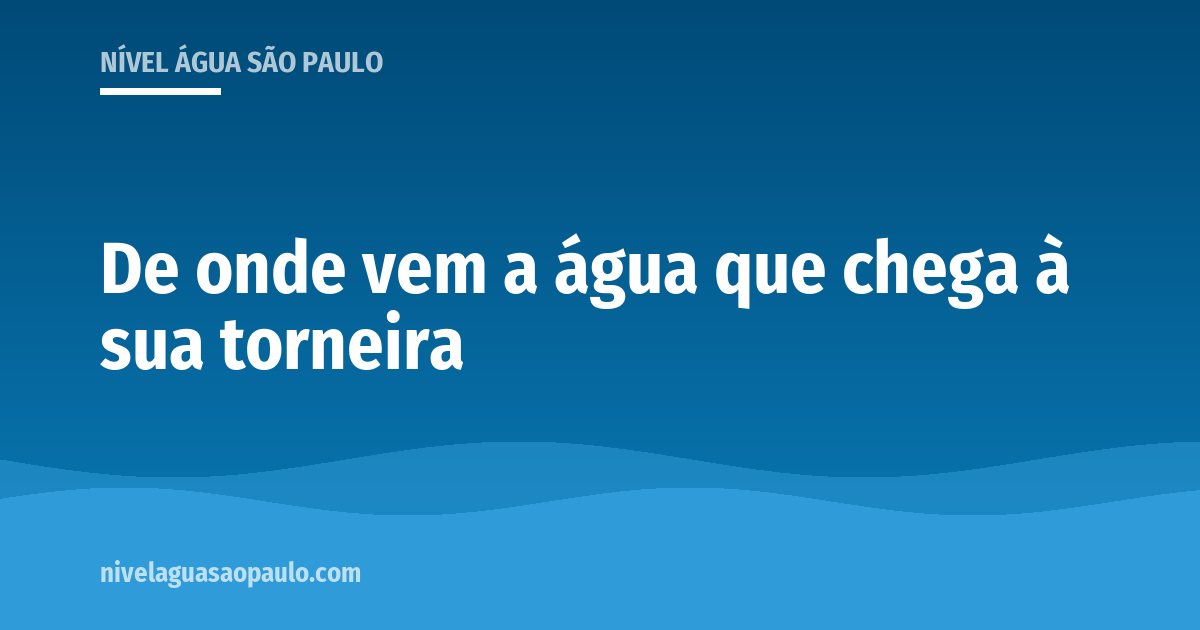 Os sete sistemas que abastecem a Grande São Paulo, quais bairros e cidades cada um atende e o caminho que a água faz da represa até a torneira. Os sete sistemas que abastecem a Grande São Paulo, quais bairros e cidades cada um atende e o caminho que a água faz da represa até a torneira.
